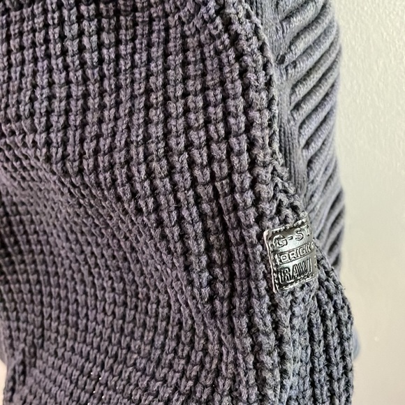 G-Star Raw Crew Neck Sweater in Navy Blue - Picture 9 of 11